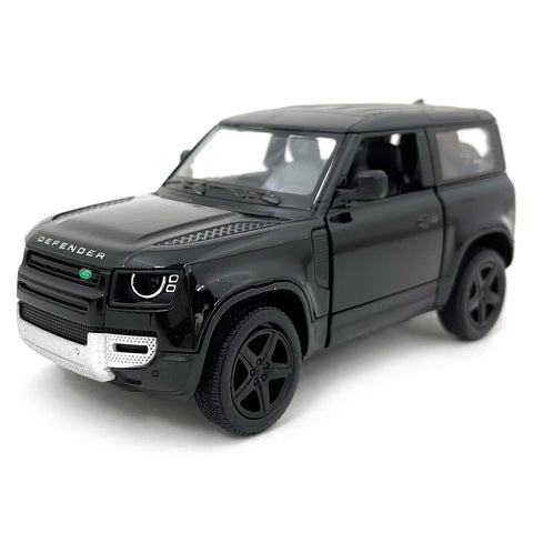 2021 Land Rover Defender 90 1:36 Scale Diecast Model Black by Kinsmart