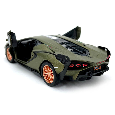 2022 Lamborghini Sián FKP 37 1:40 Scale Diecast Model Green by Kinsmart