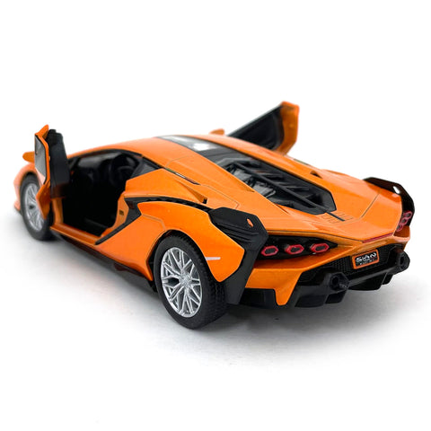 2022 Lamborghini Sián FKP 37 1:40 Scale Diecast Model Orange by Kinsmart