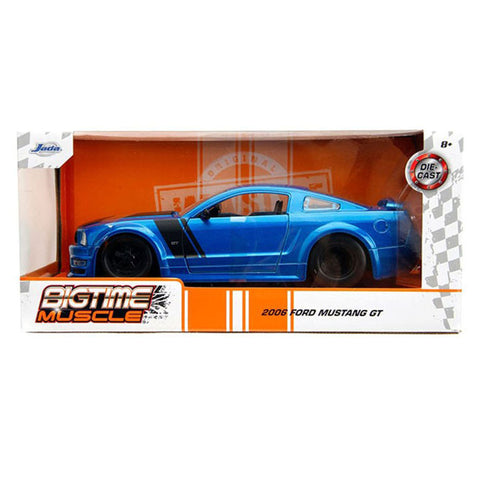 Bigtime Muscle 2006 Ford Mustang GT 1:24 Scale Diecast Model Blue by Jada 34195