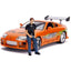 Fast & Furious 1995 Toyota Supra 1:18 Scale Diecast Model Orange with Brian Figure by Jada 31139