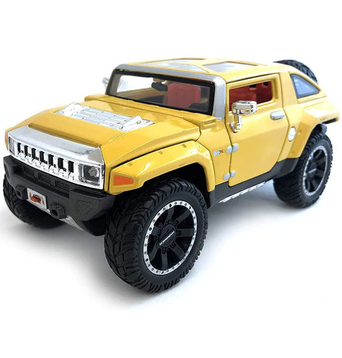 2008 GMC Hummer HX Concept w/ Removable Top 1:24 Yellow 34285-YL (No Window Box)