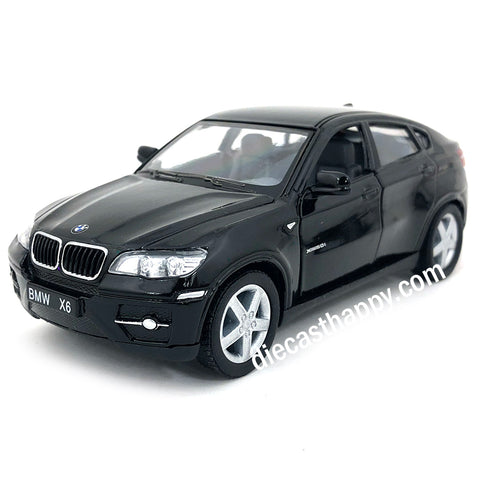 BMW X6 1:38 Scale Diecast Model Black by Kinsmart