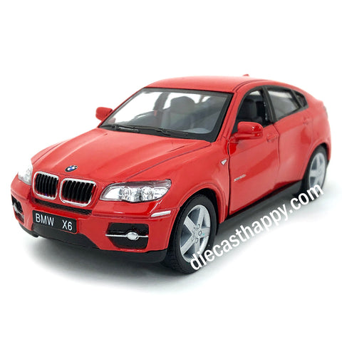 BMW X6 1:38 Scale Diecast Model Red by Kinsmart