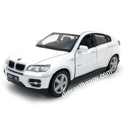BMW X6 1:38 Scale Diecast Model White by Kinsmart