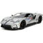 Bigtime Muscle 2017 Ford GT 1:24 Scale Diecast Model Candy Silver by Jada 33857