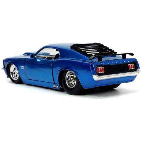 Bigtime Muscle 1970 Ford Mustang Boss 429 1:24 Scale Diecast Model Blue by Jada 33043