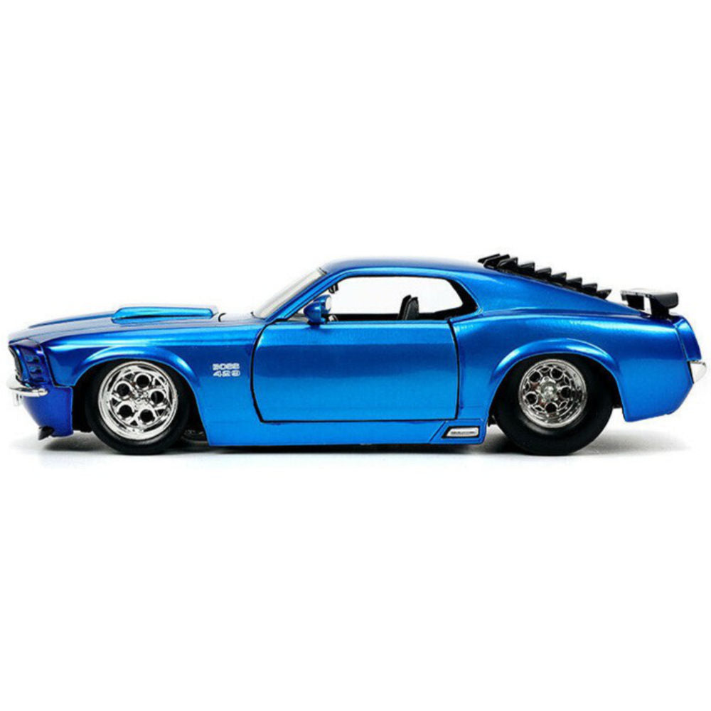1970 Ford Mustang Boss 429 1:24 Scale Diecast Model Blue by Jada 33043