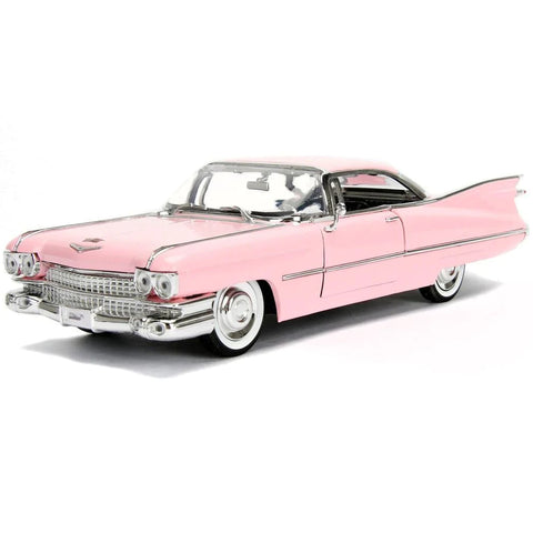 Bigtime Kustoms 1959 Cadillac Coupe Deville 1:24 Scale Diecast Model Pink by Jada 96801