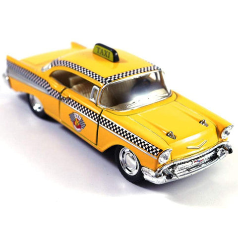 Chevy Bel Air Taxi Cab Replica 1:32 Scale Diecast Model Yellow