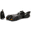 DC Comics 1989 Batmobile with Batman Figure 1:24 Scale Diecast Model Black by Jada 98260