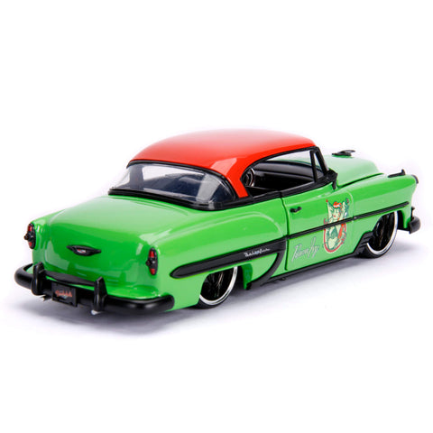 DC Comics Bombshells Poison Ivy’s 1956 Chevy Bel Air with Figure 1:24 Scale Diecast Model by Jada 30455