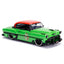 DC Comics Bombshells Poison Ivy’s 1956 Chevy Bel Air with Figure 1:24 Scale Diecast Model by Jada 30455