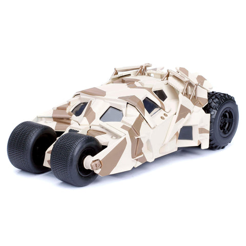 DC Comics Tumbler Batmobile Desert Camo with Figure 1:24 Scale Diecast Model by Jada 98543
