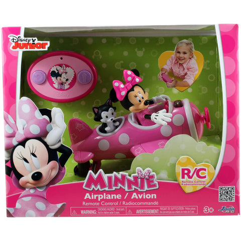 Disney Junior Minnie Mouse Airplane 7 Inch R/C by Jada 97115