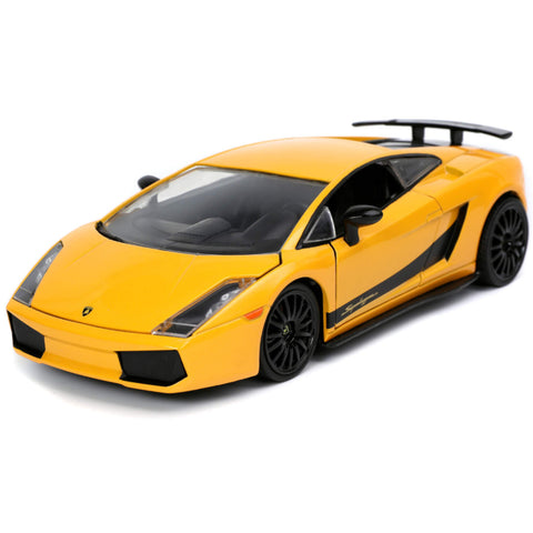 Fast & Furious 6 Dom's Lamborghini Gallardo Superleggera 1:24 Scale Diecast Model Yellow by Jada 32609
