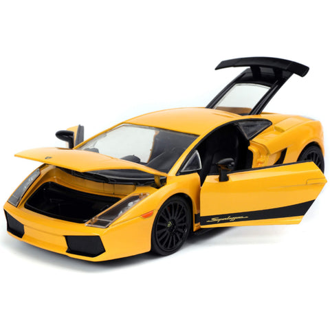 Fast & Furious 6 Dom's Lamborghini Gallardo Superleggera 1:24 Scale Diecast Model Yellow by Jada 32609