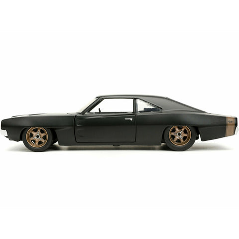Fast & Furious 9 Dom's 1968 Dodge Charger Widebody 1:24 Scale Diecast Model Black by Jada 32614