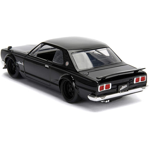 Fast & Furious Brian's 1971 Nissan Skyline 2000 GT-R 1:24 Scale Diecast Model Black by Jada 99686
