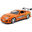 Fast & Furious Brian's 1995 Toyota Supra 1:24 Scale Diecast Model Orange by Jada 97168