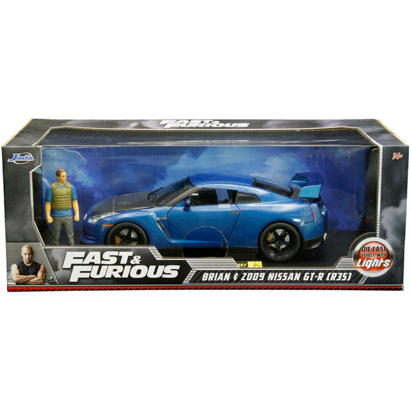 Fast & Furious Brian's 2009 Nissan GT-R R35 1:18 Scale Diecast Model W ...