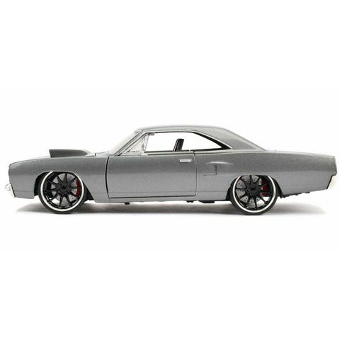 Fast & Furious Dom's 1970 Plymouth Road Runner 1:24 Scale Diecast Model Gray by Jada 30745
