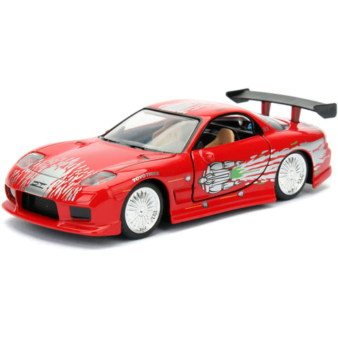 Fast & Furious Dom's 1995 Mazda RX-7 FD 1:32 Scale Diecast Model Veilside Red by Jada 98377 diecasthappy.com