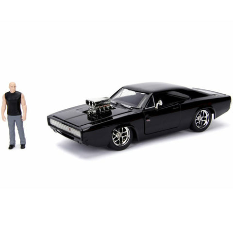 Fast & Furious Dom's Dodge Charger R/T 1:24 Scale Build N' Collect Diecast Model with Figure by Jada 30698