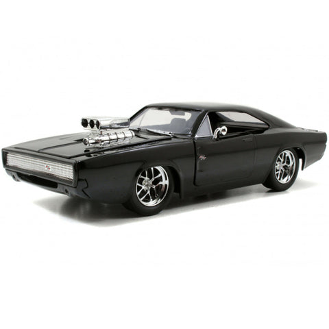 Fast & Furious Dom's 1970 Dodge Charger R/T 1:24 Scale Diecast Model Black by Jada 97059