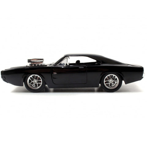 Fast & Furious Dom's 1970 Dodge Charger R/T 1:24 Scale Diecast Model Black by Jada 97059
