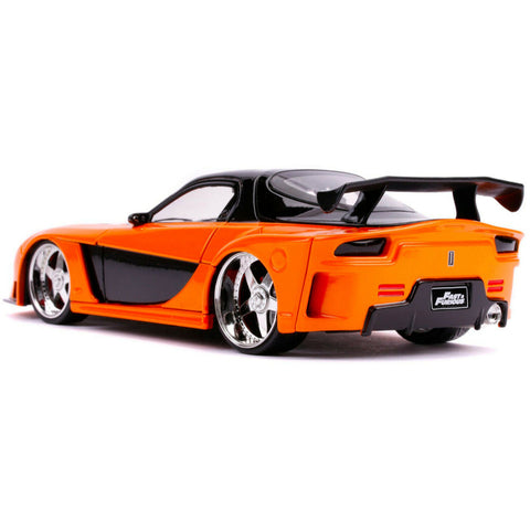 Fast & Furious Han's 1997 Mazda RX-7 FD Veilside Fortune 1:24 Scale Diecast Model Orange Black by Jada 32097