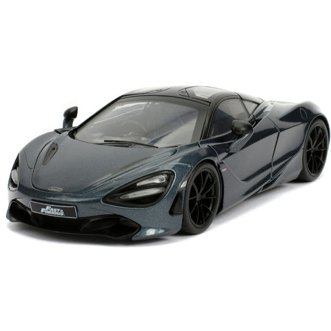 Fast & Furious Hobbs and Shaw McLaren 720S 1:24 Scale Diecast Model Gray by Jada 30754