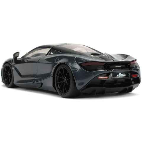 Fast & Furious Hobbs and Shaw McLaren 720S 1:24 Scale Diecast Model Gray by Jada 30754