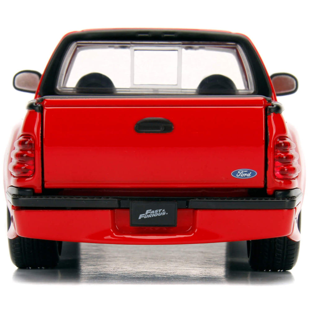 Fast & Furious Brian's 1999 Ford F-150 SVT Lightning 1:24 Scale Diecast  Model Red by Jada 99574