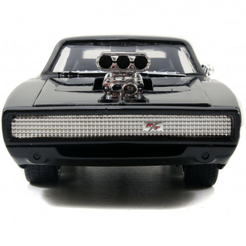 Fast & Furious Dom's 1970 Dodge Charger R/T 1:24 Scale Diecast Model Black by Jada 30737
