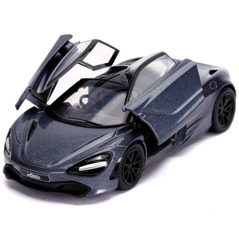 Fast & Furious Hobbs and Shaw McLaren 720S 1:32 Scale Diecast Model Gray by Jada 30755 diecasthappy.com