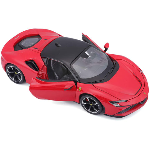 Ferrari Race & Play SF90 Stradale Red 1:24 Scale Diecast Model by Bburago 18-26028RD diecasthappy.com