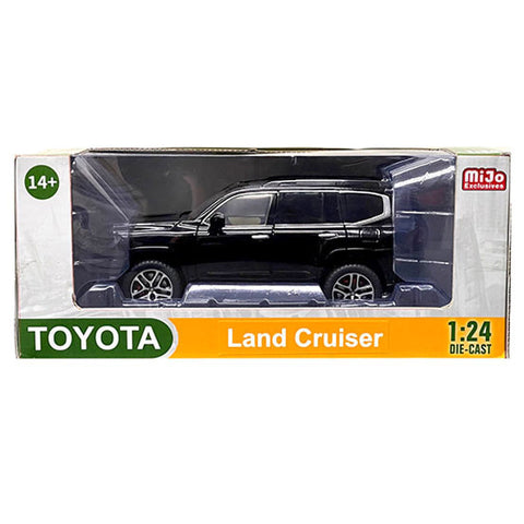 2023 Toyota Land Cruiser 1:24 Scale Diecast Model Black by Mijo Exclusives