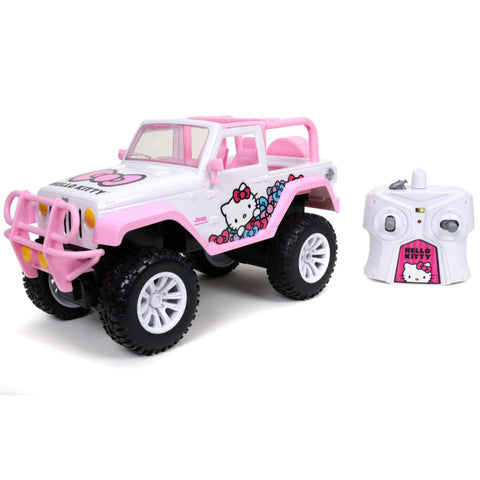 Hello Kitty Jeep Wrangler 1:16 Scale R/C Car by Jada 31971