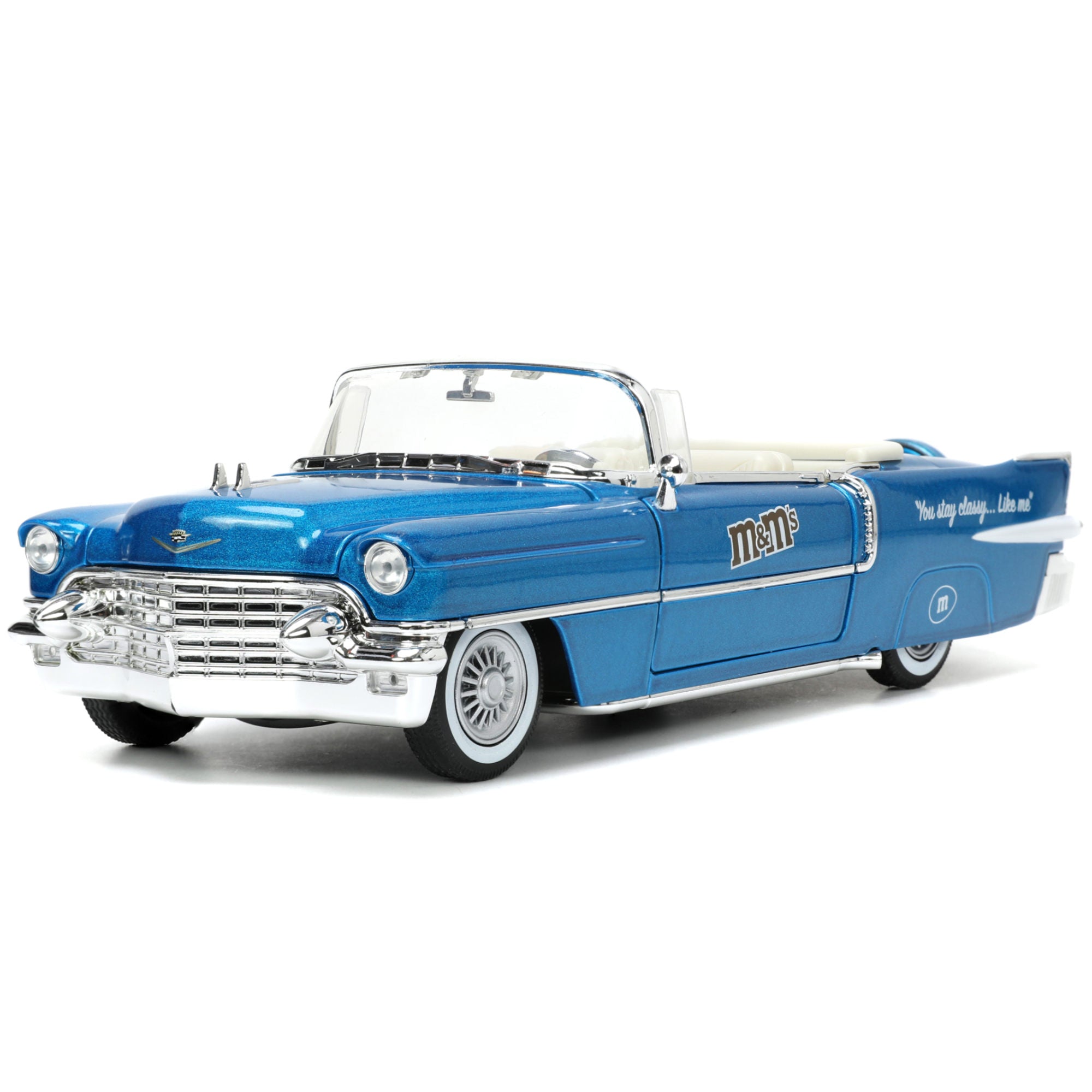 M&M's 1956 Chevrolet Eldorado 1:24 Scale Diecast Model with Blue