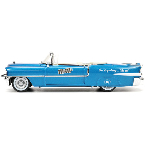 M&M's 1956 Chevrolet Eldorado 1:24 Scale Diecast Model with Blue Figure by Jada 33726
