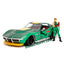 Street Fighter 1969 Chevrolet Corvette Stingray ZL1 1:24 Scale Diecast Model w/ Cammy Figure in Green Camo by Jada 30837