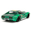 Street Fighter 1969 Chevrolet Corvette Stingray ZL1 1:24 Scale Diecast Model w/ Cammy Figure in Green Camo by Jada 30837