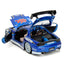 Street Fighter 1993 Mazda RX-7 1:24 Scale Diecast Model w/ Chun-Li Figure in Blue by Jada 30838