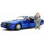 Hollywood Rides Pennywise and Henry Bower's 1977 Pontiac Firebird with Figures 1:24 Scale Diecast Model Blue by Jada 31118