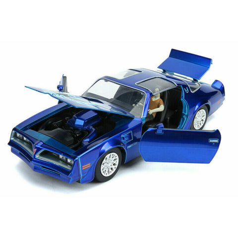 Hollywood Rides Pennywise and Henry Bower's 1977 Pontiac Firebird with Figures 1:24 Scale Diecast Model Blue by Jada 31118