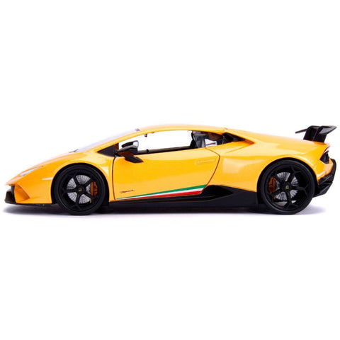 Hyper Spec 2019 Lamborghini Huracan LP 640-4 Performante 1:24 Yellow by Jada 99707