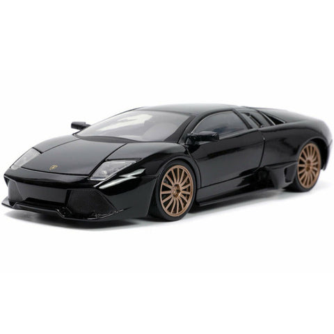 Hyper Spec Lamborghini Murcielago LP 640 1:24 Scale Diecast Model Black by Jada 32946