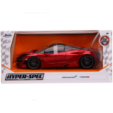 Hyper Spec McLaren 720S 1:24 Scale Diecast Model Red by Jada 32275 diecasthappy.com