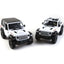 Jeep Wrangler Rubicon 4x4 1:32 Scale Diecast Model White by Kinsmart (SET OF 2)